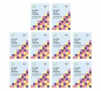 Pack of 10 - A4 Frameless Clip Frame with Glass Front Photo Poster Frame Document Certificate Frames Classic Wall Mountable Photo Frame For Home & Office (8.27" x 11.69", A4)