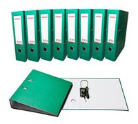 Pack Of 10 A4 Green Paperbacked Lever Arch Files By Janrax