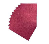 Pack of 10 A4 Hot Pink Glitter EVA Foam Sheets