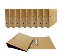 Pack of 10 A4 Kraft Paperboard Lever Arch Files