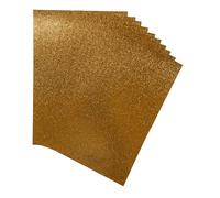 Pack of 10 A4 Orange Coloured Glitter Card 230gsm Sheets