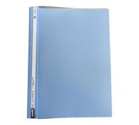 Pack of 10 - A4 Project Files Sky Blue - Clear View Front Plastic Document Folder with 2 Prong Fastener, Durable Polypropylene Presentation Report File & Document Organiser for Everyday Filing Use