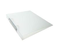Pack of 10 A4 Slim Clear Translucent Ringbinders by Janrax