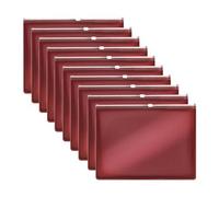 Pack Of 10 A5 Clear Zippy Bags With Zip Durable Zipper Document Pouches For Office, School, Travel, Filing, Storage & Organisation