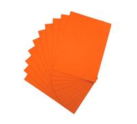 Pack of 10 A5 Orange Coloured EVA Foam Sheets
