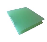 Pack of 10 A5 Slim Green Translucent Ringbinders by Janrax