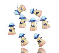 Pack of 10 Alien Abduction Cow UFO Moo Space Ship Craft Supplies Supply Resin Cabochon DIY Crafting Junk Charm Plastic Charms Flat Back Phone Custom Acrylic Jewellery Case Making 22-25mm