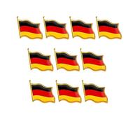 Pack of 10 badges, Germany chain, versatile Germany large pins, powerful Germany flags, pin badge, flag pin, general German flag brooch with pin