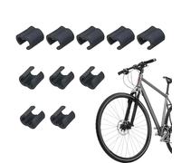 Pack of 10 Bicycle Cable Fastener 11 x 10 mm Bicycle Brake Cable Holder Brake Cable Covers Guide Clamps with Hose Guide Cycle Clips for Bicycles Outdoor Sports and Cycling Tours