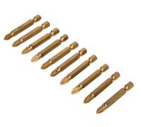 Bluespot Tools B/s14105 Bits And Holders - Titanium Coated 50mm 10 Screwdriver - titanium coated 50mm bits 10 screwdriver pz2 pack bluespot tools