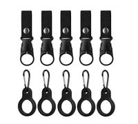 Pack of 10 Bottle Holder Belts, Nylon Belt Bottle Holder Clips, Carabiner Bottle Holder Set, Water Bottle Buckles Holder, Outdoor Water Bottle Hooks for Hiking, Camping, Travel