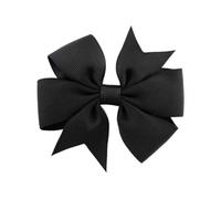 Pack of 10 Bow Hair Clips for Women, 7 x 8 cm, Duck Beak Hair Bow Clips, Hair Accessories Headpiece for Ponytail, Hair Accessory, for Party, Wedding, Birthday, Black