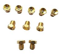 Pack of 10 Brass Concave Lathe Mill Grease Oil Gun Nipple Zerk 6mm x 1mm Pitch