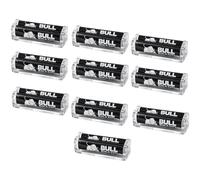 Pack of 10 BULL BRAND Original Plastic Cigarette Rolling Machine | Compact & Durable Manual Cigarette Roller | Easy Consistent Rolls Every Time | Lightweight Pocket-Size Rolling Accessory