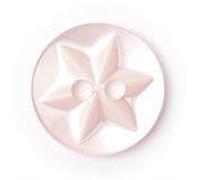 Pack of 10 Buttons Star Flower Polyester 13mm: Pink Baby Childrens Knitting Sewing Crochet Embellishment Crafts