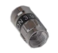 Pack of 10 Cabelcon F-59 3.9 Self Install F Compression Connectors Black RG59 / 6 mm