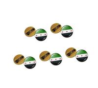 Pack Of 10 Charm Jewelry Pin Syria Flags Brooch Clothing Accessory Alloy Texture Suitable For School Life And Party Social Gathering Decoration