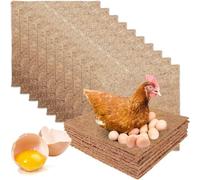 Pack of 10 chicken nest pads, chicken nesting box insert 30 x 30 cm, nesting box pads for chickens, chicken nesting mats, reusable chicken nesting box, nesting mats protection of chicken coop and eggs