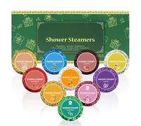 Pack of 10 Christmas Bath Bombs, Shower Steamer Aromatherapy, Body and Mind Relaxing, Lasting Fragrance Bath Bombs Gifts, Natural Colourful Foam Bath Bombs