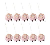 Pack Of 10 Christmas Felt Sheep Ornament Soft Felt Sheep Hangings Christmas Decorations For Family Gatherings Family Gathering Accessories