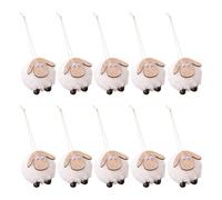 Pack of 10 Christmas Felt Sheep Ornaments Soft Felt Sheep Hanging Christmas Decorations for Family Reunion