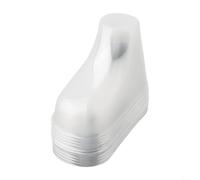 Pack of 10 clear plastic baby booties display holders, made from PVC, suitable for baby socks and shoes retail showcasing (10pcs 9cm)