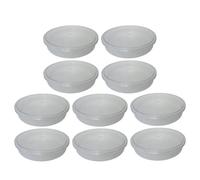 (Pack of 10) Clear Round Plastic Food Storage Containers With Secure Seal Lids Meal Prep Takeaway Storage Containers BPA Free Kitchen Storage Container Microwave & Freezer Safe (1.5L Litre)