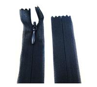 Pack of 10 Concealed No.3 Invisible Nylon ZIPS *19 Colours * 8 Sizes * Closed END Zip Sewing Repairs (Navy NZ330, 6 Inch)