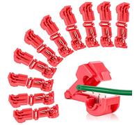 Pack of 10 Connection Clamps for Robotic Lawnmower, Boundary Cable, Charging Station, T-Branch Connector, Quick Connector, Power Thief for Lawnmowers, Lawn Robots, Husqvarna Automower, Worx, Bosch,