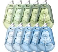 Pack of 10 Correction Tapes, Extra Large Capacity 20 Meters x 5 mm Real Time Correction Tool, Cute Correction Rolls, Aesthetic Stationery for Students, Office Workers, Home, School, Stationery