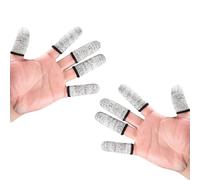 Pack of 10 Cut Resistant Anti Slip Protective Finger Sleeves for Gardening Woodworking and Industrial Use HPPE Materials Protective Work Gloves Flexible Hand Protectors