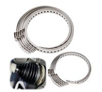 Pack of 10 CV Axle Boot Clamps, Universal Adjustable Axle Boot Clamps, Stainless Steel CV Hose Clamps Set, Clamping Clamp Axle Boot for Most Cars, 5 Sizes + 5 Small