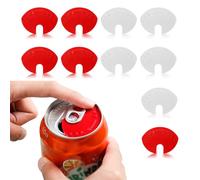 Pack of 10 Drinks Cans Stoppers, Can Stopper, Drink Cans, Dustproof Top Cover, Cans for Coca Cola, Beer Cans Covers, for Soda Pop Beer Drinks