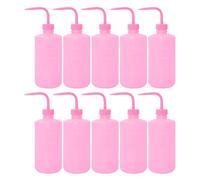 Pack of 10 Easy to Assemble Squeeze Bottles 500 ml in Various Colours to Distinguish Liquids Daily Operation Tattoo Wash Bottle