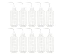Pack of 10 Easy to Assemble Squeeze Bottles 500 ml in Various Colours to Distinguish Liquids Daily Operation Tattoo Wash Bottle