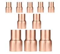 (Pack of 10) EFIELD 1" X 1/2" Copper Coupling Reducer, C x C Sweat Connection, LF Copper Plumbing Fitting,(COPPER147)