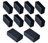 Pack of 10 Electronic Housing Plastic, Junction Box, ABS Project Box, Electronic Surface-Mounted Box Housing for Small Arduino, 71 x 41 x 23 mm, Junction Box (Black)