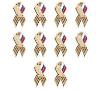 Pack Of 10 Elegant Metal Badges With Wheat Stripe Pattern Brooch Pin For Business Meetings And Social Event Gathering Fashionable Lapel Pin
