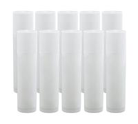 Pack of 10 Empty Lipstick Sleeves, Empty Lipstick Sleeves, Self-Fill Empty Lip Balm with Caps, DIY Lip Balm Tubes Container (5 g)
