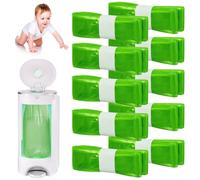 Pack of 10 Environmentally Friendly Refill Foil Rings Refill Cassette: Nizirioo Nappy Bin Refill Foil Rings Refill Bag Compatible with All and Octagonal Nappy Pails