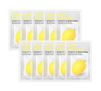 [PACK OF 10] EUNYUL Purity Lemon Sheet Mask Pack 22ml x 10 pcs Korean Skincare Nourishing & Natural Ingredients for All Skin Types