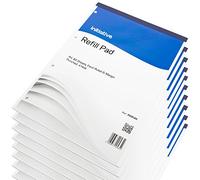 [Pack of 10] Feint Ruled 80 Sheet 60gsm Punched A4 Refill Writing Pads
