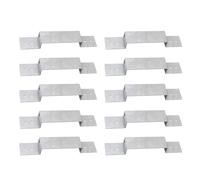 Pack of 10 Fence Panel Fence Post Fixing Metal Post Mounting Panel Supports for Outdoor Secure Posts Repair