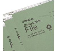 [Pack of 10] Filing Cabinet 215gsm Hanging Suspension Files Card Folders Tabs Inserts (Foolscap (Will fit 37.8cm - 39.4cm))