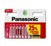 (Pack of 10) Genuine PANASONIC AAA Zinc Carbon Batteries