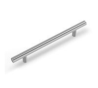 Pack of 10 goldenwarm Kitchen Cabinet Handles Kitchen Handles 128 mm Kitchen Door Handles LS201BSS128 Stainless Steel and Brushed Nickel Hole Spacing 128 mm