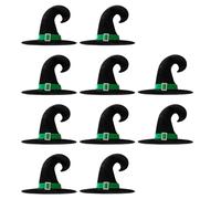 Pack Of 10 Halloween Witch Hat For Costume Parties Soft Velvets Wizard Caps For Adults And Teens Cosplay Accessories Halloween Cosplay Accessories