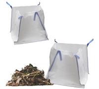 Pack Of 10 Heavy Duty 1 Tonne Woven Material FIBC Bulk Bags Perfect For Garden Waste & Skip Replacement