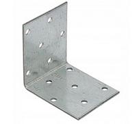 Pack Of 10 - Heavy Duty Galvanised Steel Angle Bracket Corner Bracket Corner Brace For Construction - 60X60X50mm