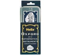 PACK OF 10 - Helix Oxford Maths Set In Tin - SET OF MATHEMATICAL INSTRUMENTS